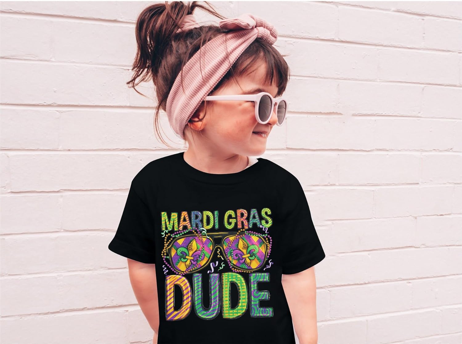 Toddler Girls Boys Mardi Gras Shirt Vintage Mardi Gras Dude Parade T-Shirt Yall Celebration Gift - Image 5