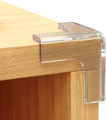 Miniatura 7 de Protectores de seguridad para esquinas y bordes para muebles, protector de borde de 16 pies y 4 protectores de esquinas transparentes a prueba de