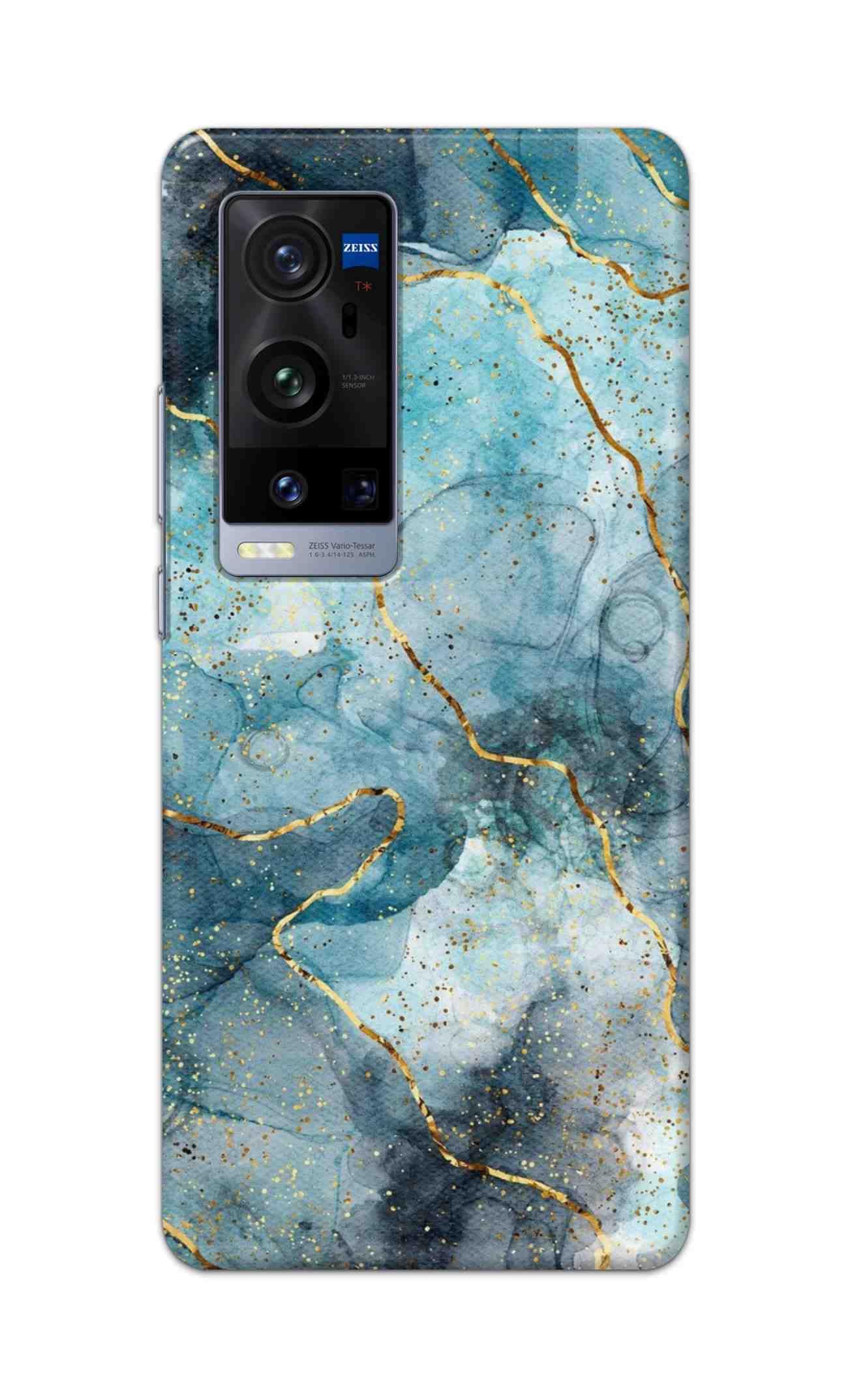 NDCOM for Vivo X60 Pro Plus Back Cover Blue Gold Illustrated Marble Printed Hard Case (B0CY8P3K1D) Amazon Price History, Amazon Price Tracker