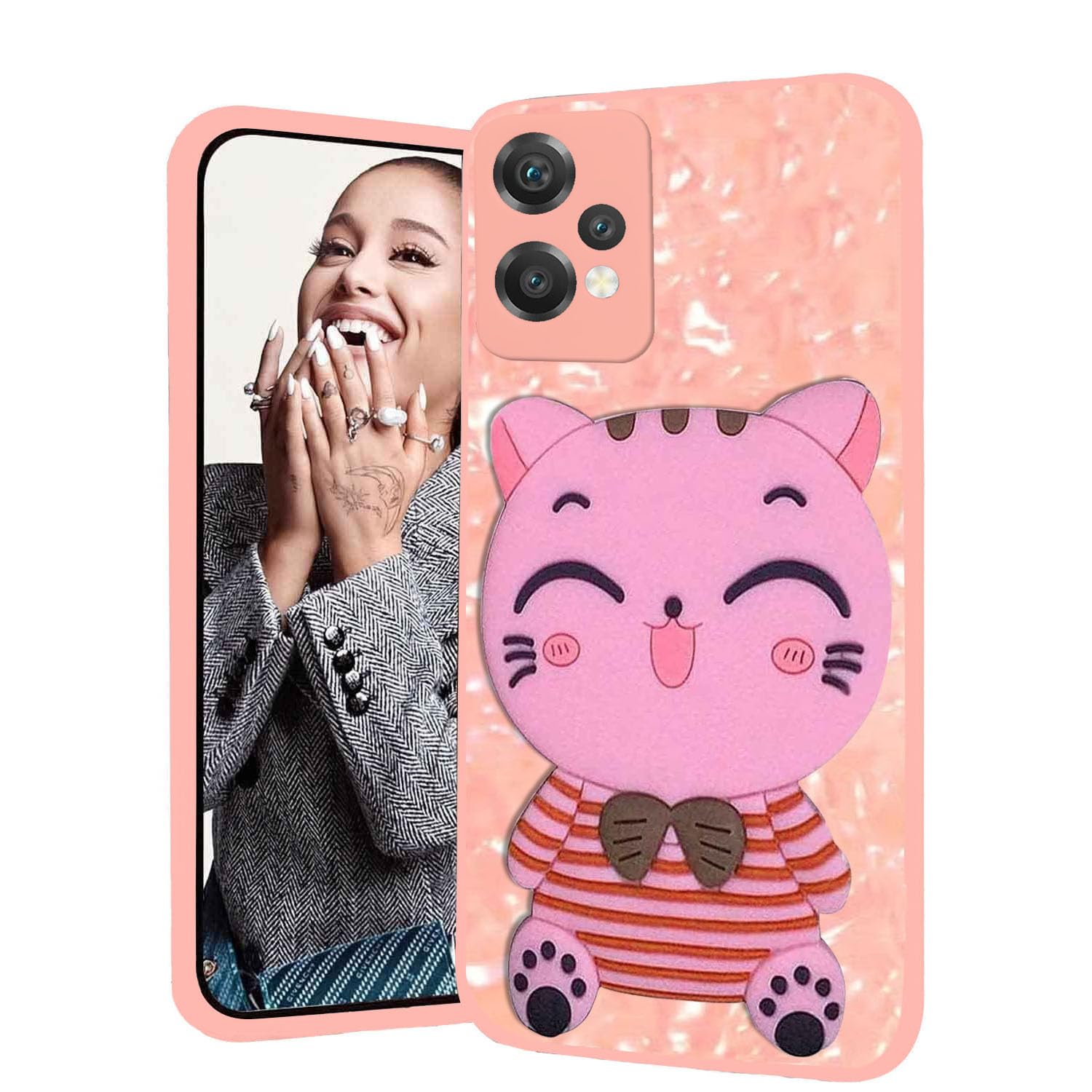 KC Back Cover for Oneplus Nord CE 2 Lite 5G, Love Teddy Cartoon Bear Translucent Shell Soft Bumper Silicone Semi Transparent Case (Pink) (B0BP721QK2) Amazon Price History, Amazon Price Tracker