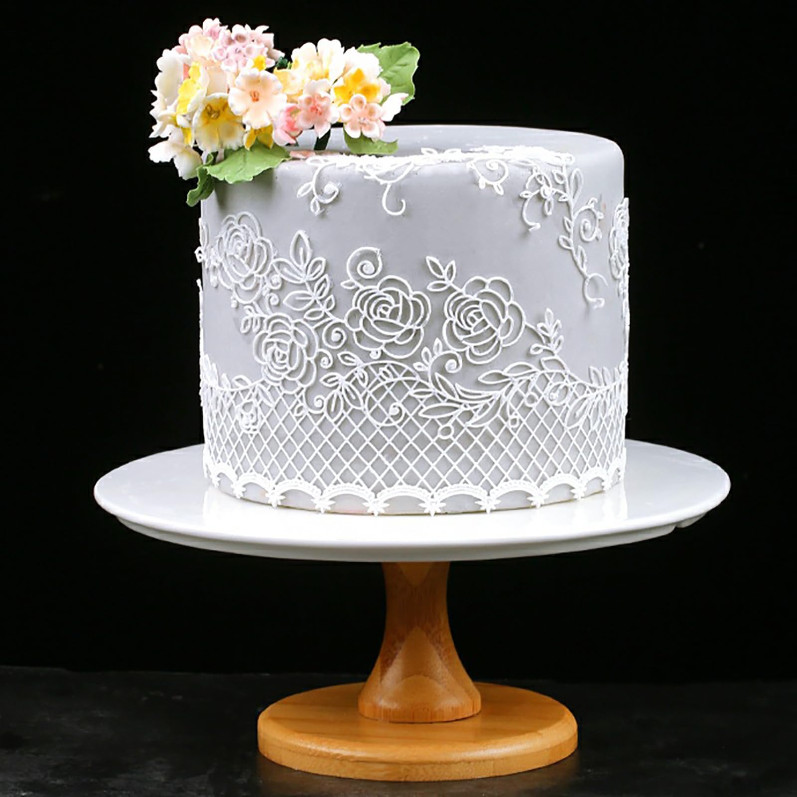 Pastry Mat Silicone Fondant Molds - Diamond Lace Pattern Mat For Cake  Decorating \u0026 Polymer Clay Lace Pattern Cake Mold, image size:1600x1600