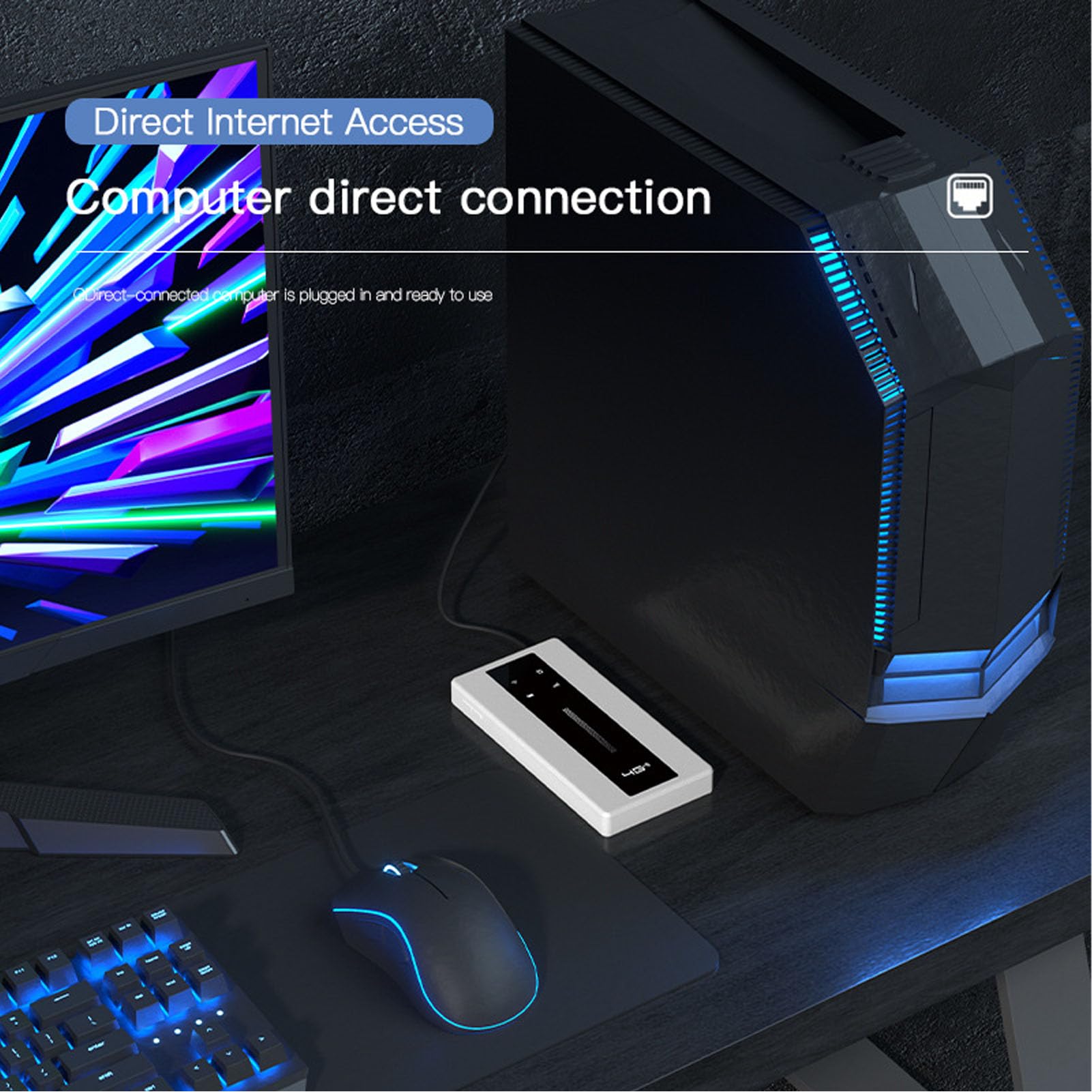 VBESTLIFE Enrutador WiFi Portátil 4G LTE para Viajes, Dispositivo de Punto de Acceso Móvil de 150 Mbps con Ranura de Tarjeta SIM, Puerto WAN RJ45 WAN, 10000mAh