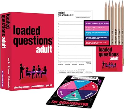 Loaded Questions Card Game for Adults Funny Adult Party Game with 250+ Suggestive Questions, for Group Game Night