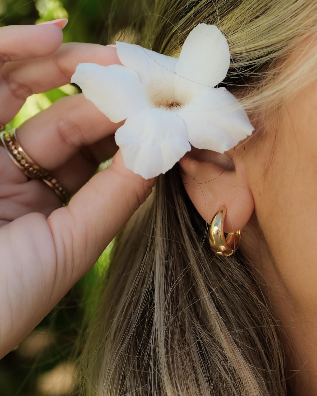 James Michelle Mini Huggies Earrings for Women – Waterproof, Non-Tarnish, Hypoallergenic, Silver & Gold PVD Coated – Perfect for Beach, Weddings, Holiday Gifts