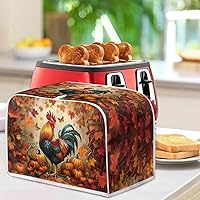 Vista 42 de Marbling Butterfly Print 2 Slice Toaster Dust Cover, Kitchen Small Appliance, Anti Dust and Fingerprint Bread Machine Cover