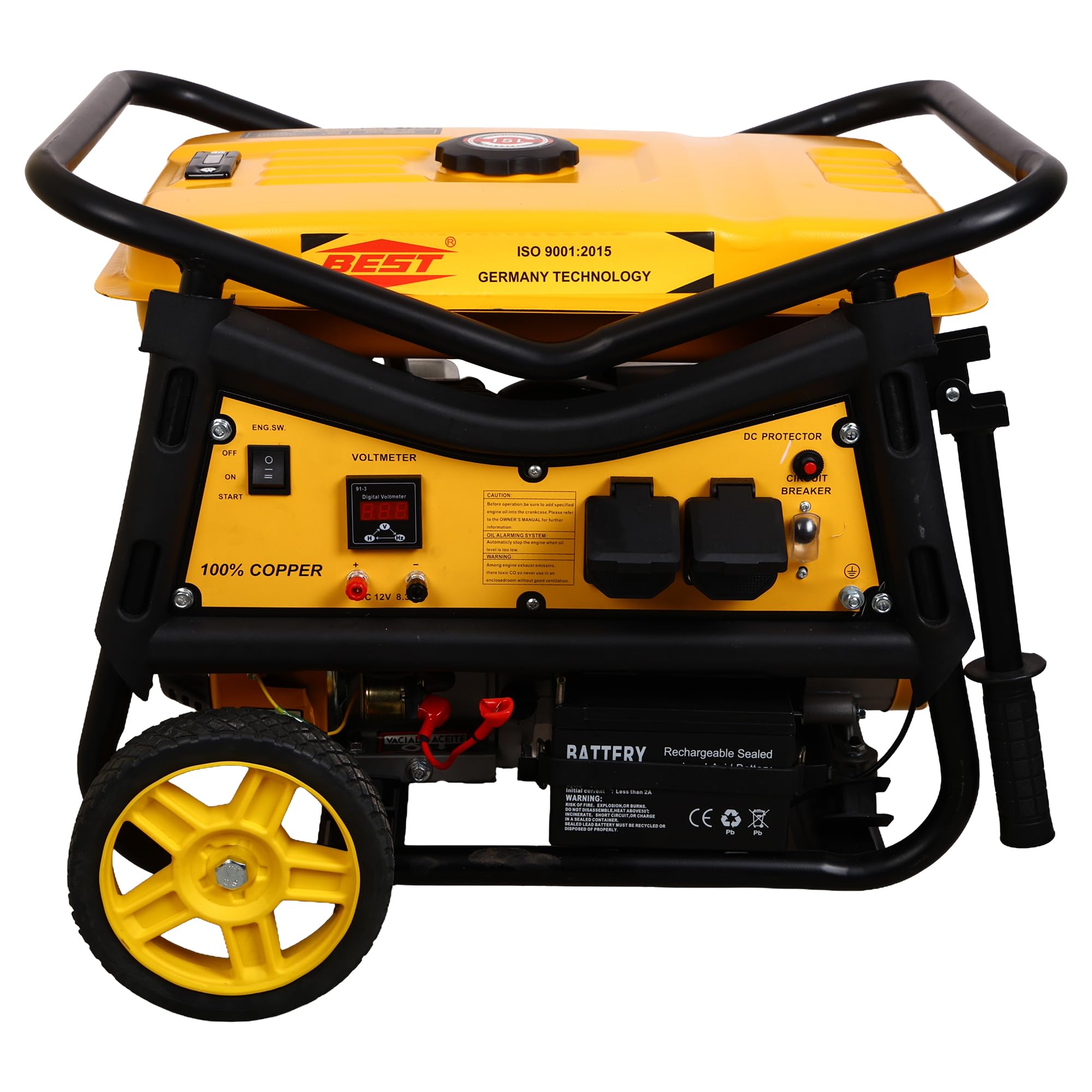 HYCO label Best Gasoline Generator 3.3kW Peak Power, 3kW Rated Power, Portable Petrol Generator with AVR Technology, 220V Output, Recoil Start, OHV Engine, Remote Start, Taiwan made-image-11