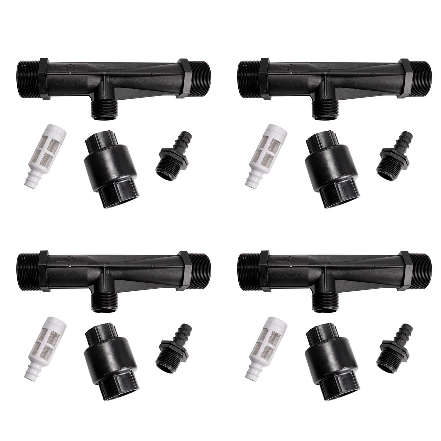 Jnchdghwa Men's As Shown 4Pcs 2 Inch Venturi Fertilization System Thread Irrigation Venturi Automatic Injector Syringe