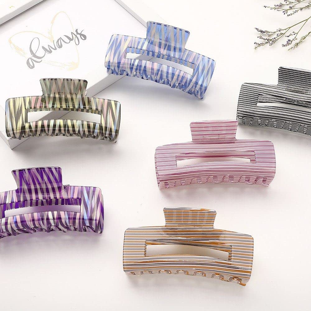 Yurosiay Transparente Haarspangen – 4-teilig, Acryl, DIY-freundlich Für Damen & Mädchen