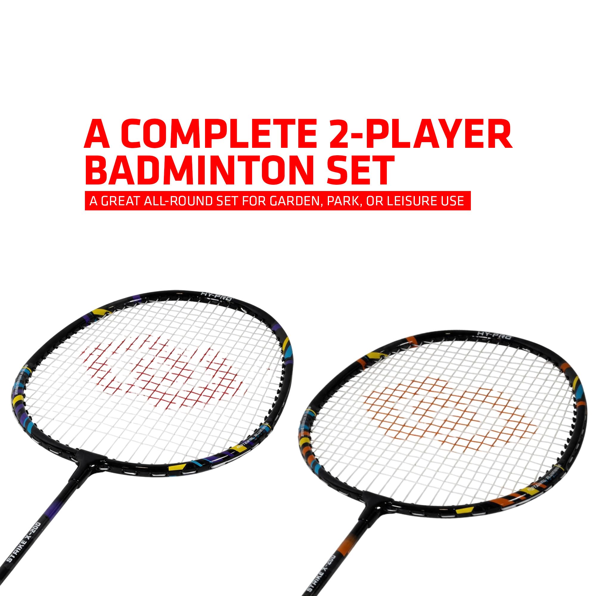 Hy-Pro Badminton - Juego de Aluminio para 2 Personas