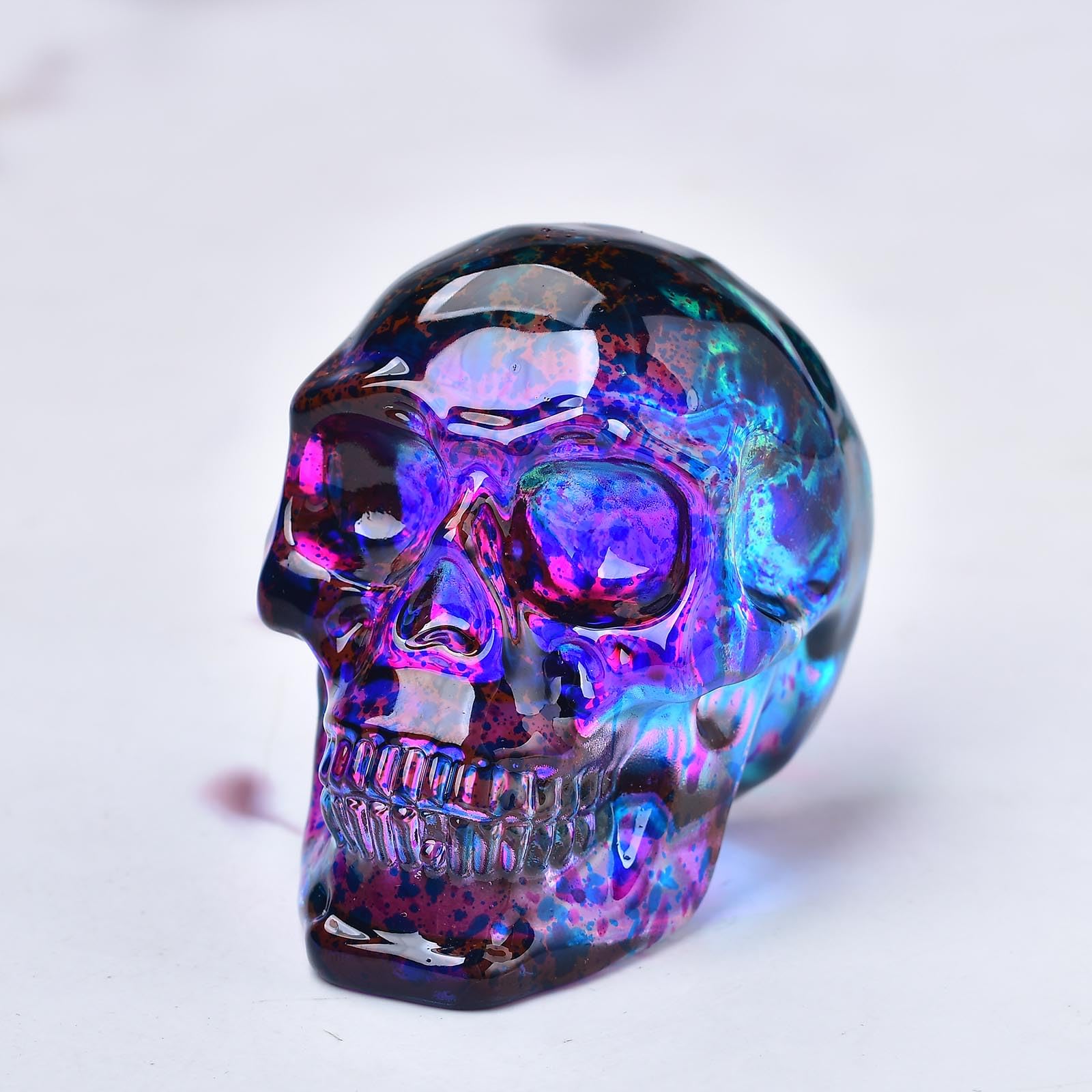 Amazon.co.jp: FZBHRO クリスタルスカルヘッド像 - ガラススカル