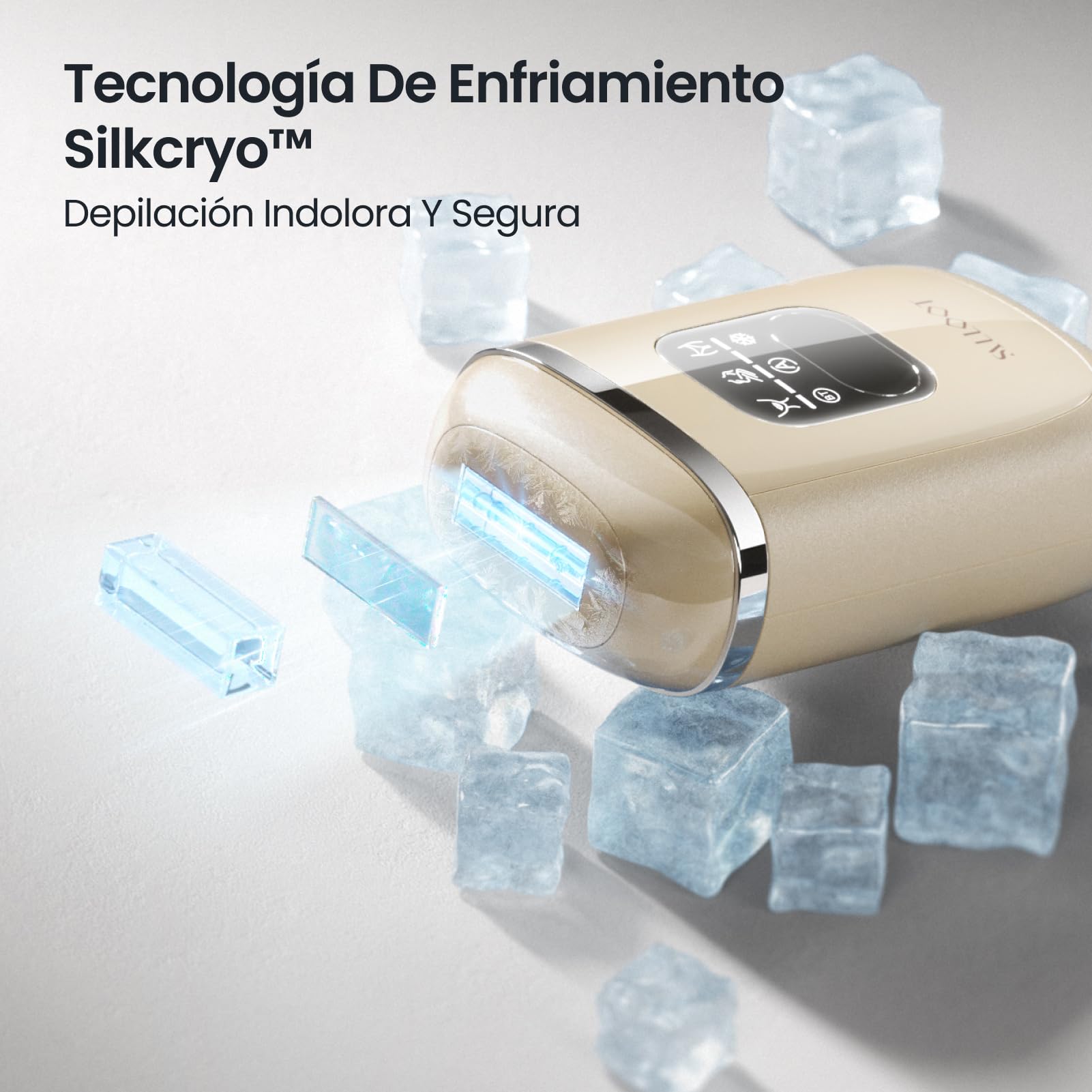2026 Nuevo modelo Depiladora Laser para Mujer, Pulsos Duales 78W Potente 22J y Tecn IGBT, Depilación láser con Sapphire Ice 4 °C, Indolora, Eficaz, Permanente, Adecuado para bikinis y axilas