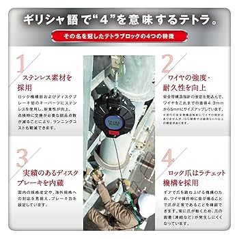 Amazon.co.jp: 藤井電工(Fujii Denko) 墜落防止装置 テトラ