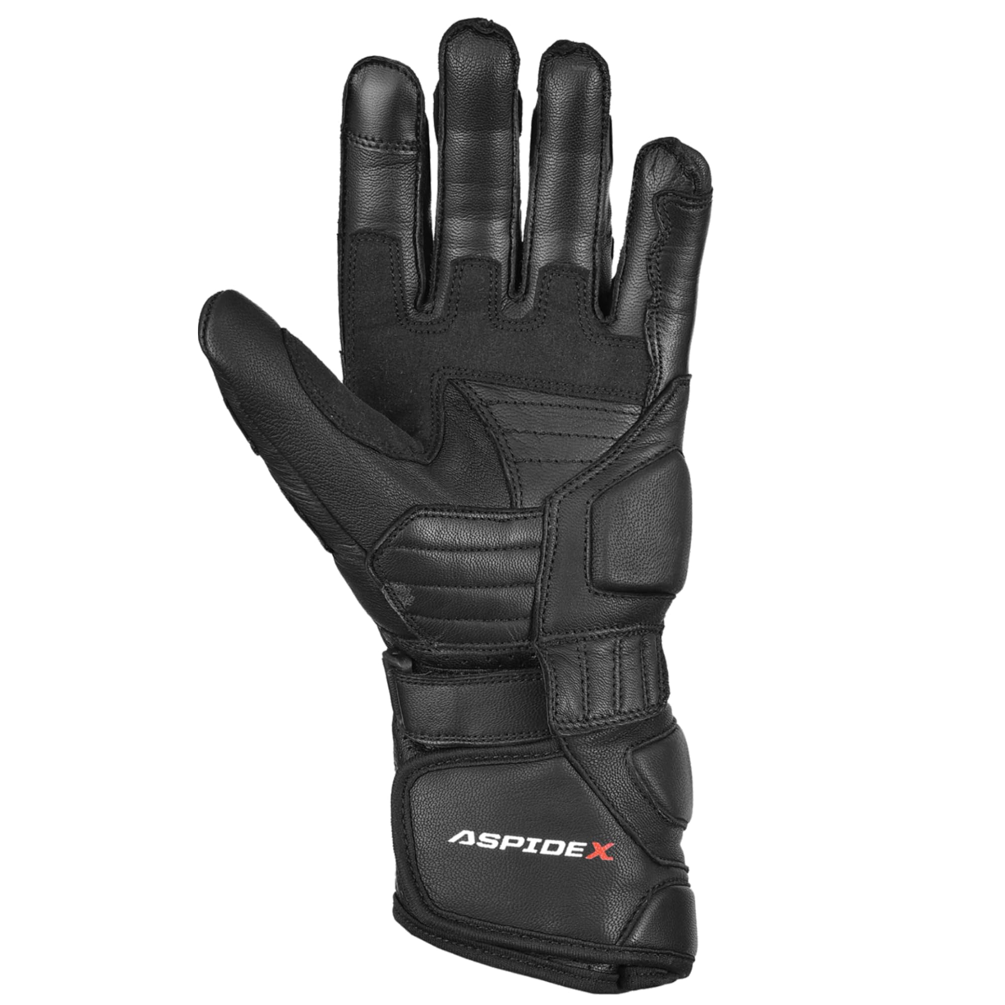 Guanti Da Corsa In Pelle Da Uomo Per Moto Guanti Protettivi Con Protezione Nocche, Guanti Sportivi Corsa Neri