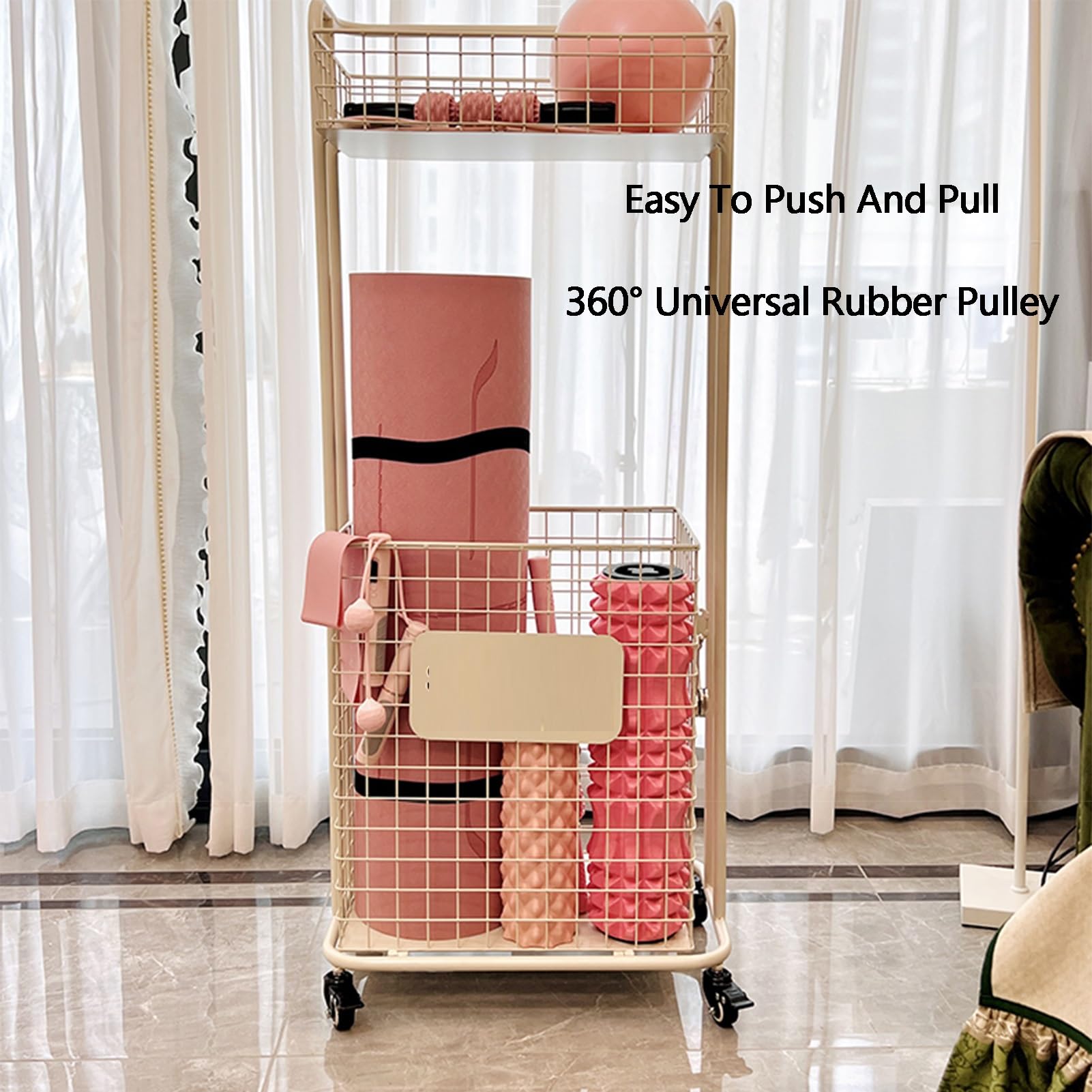 Amazon | テニスラケット収納ラック、フィットネス機器収納ボックス