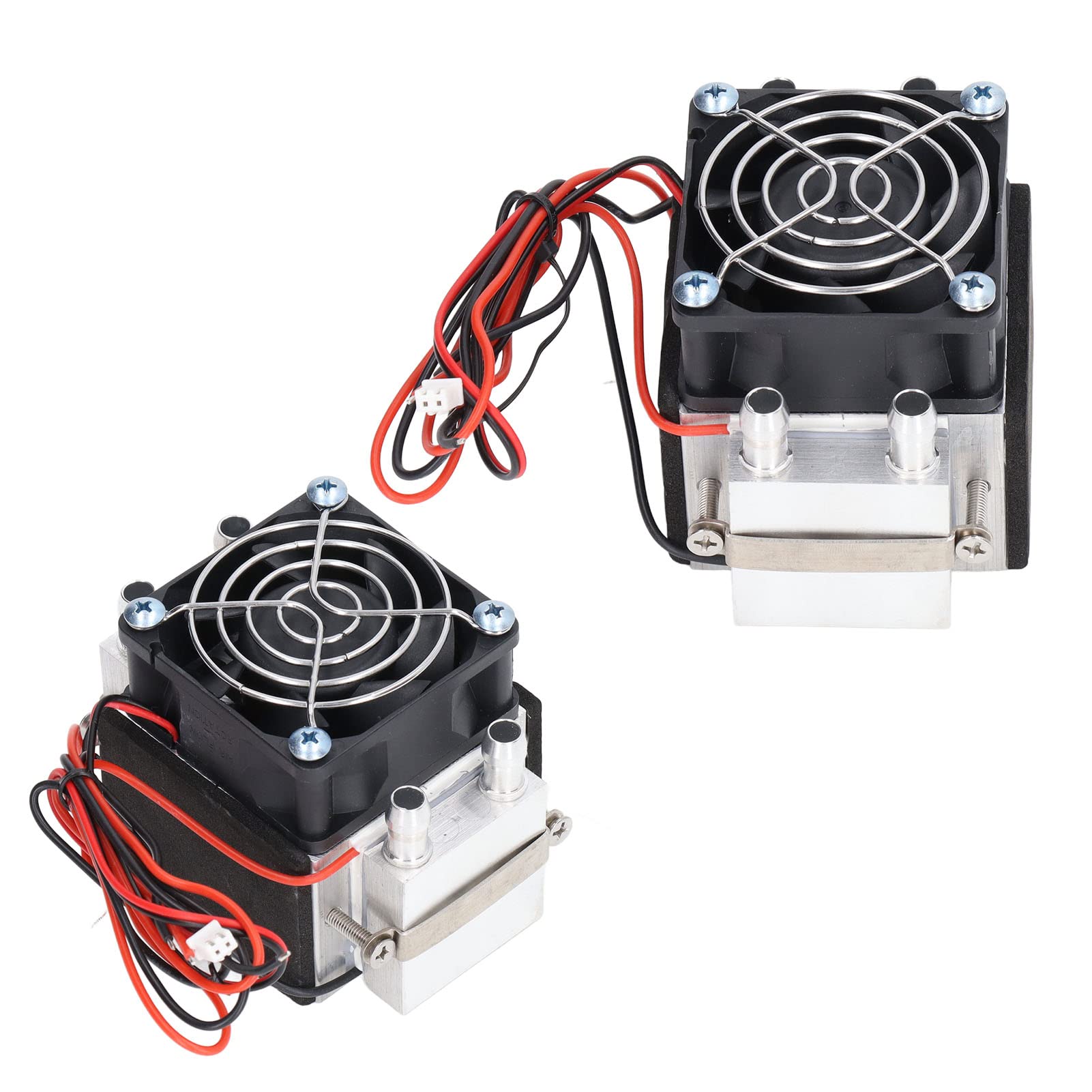 Refroidisseur Thermoélectrique Peltier, Module de Refroidissement à Semi-conducteur DC 12 V Mini Dissipateur Thermique de Refroidissement par Eau éolienne Double Cœur pour la