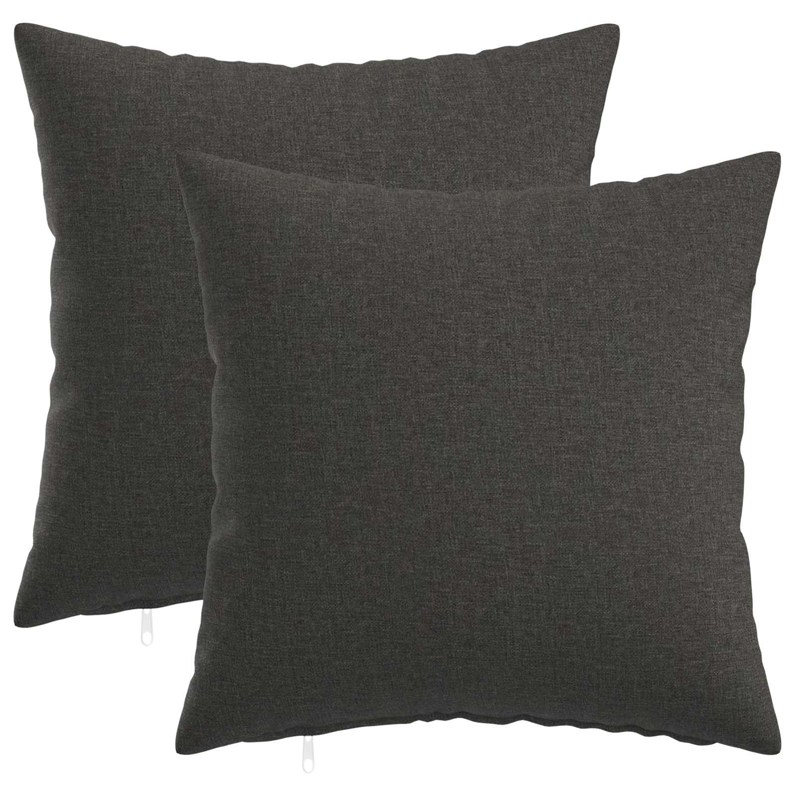 vidaXL Cushion Cover 2 pcs HEERLEN Dark Grey 30 x 30 cm