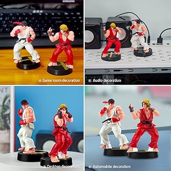 Buy Psmile 2Pcs Solid Pvc Street Fighter Hero Figure Ken Masters