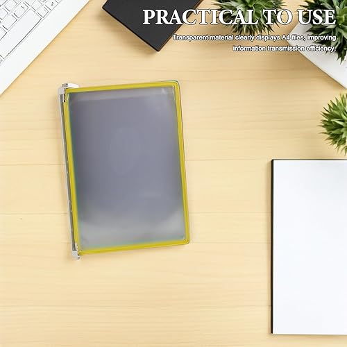 Miniatura 8 de DOITOOL Wall Mount Reference Organizer 20 Display Pockets - Flip Reference Display Document Holder - Pvc And Metal File Organizer For Desk Meeting