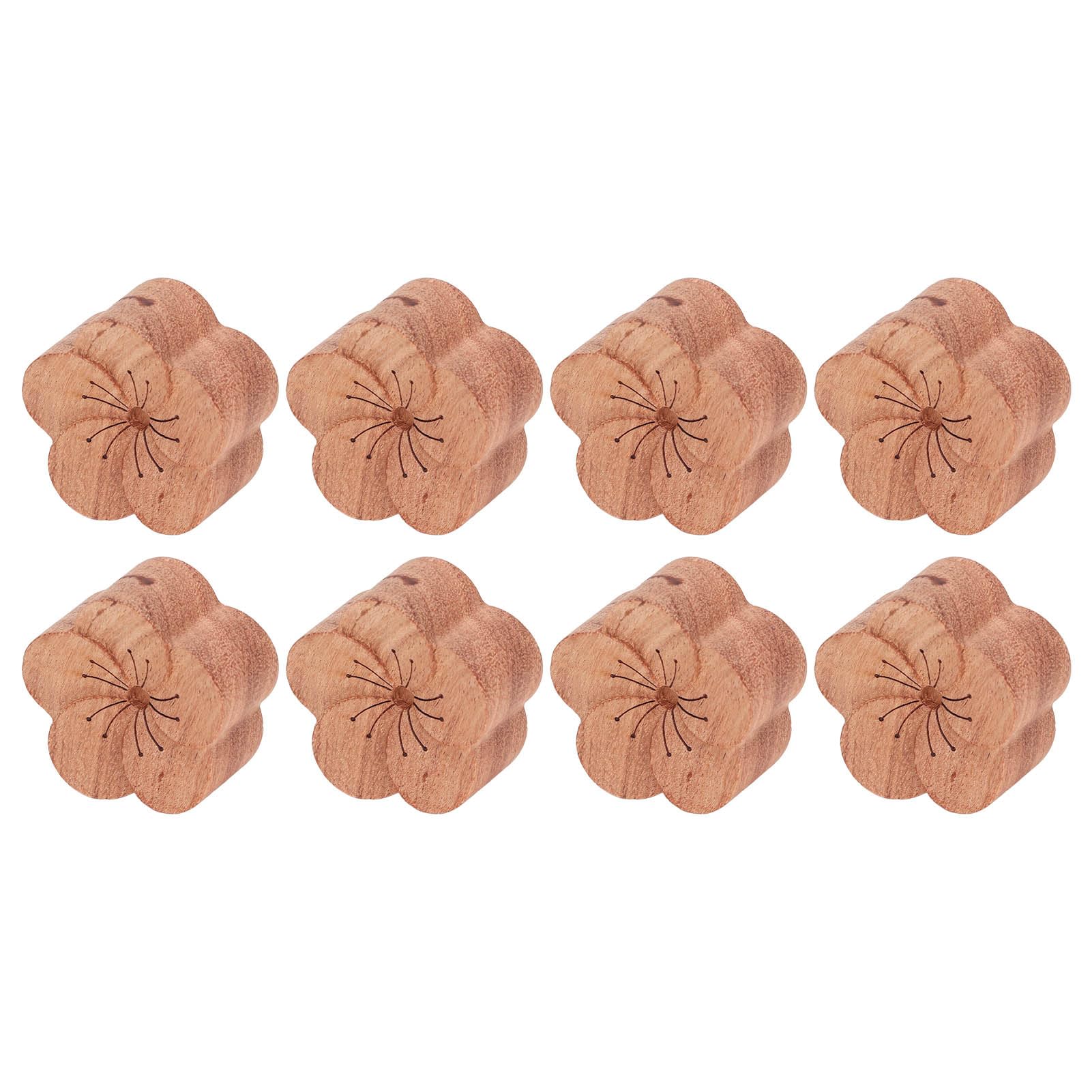 Essential Oil Car Dyfuzor Plum Flower Shape Simple Compact Rosewood Materiał Dyfuzor do codziennego użytku w samochodzie i domu, zestaw 8 szt