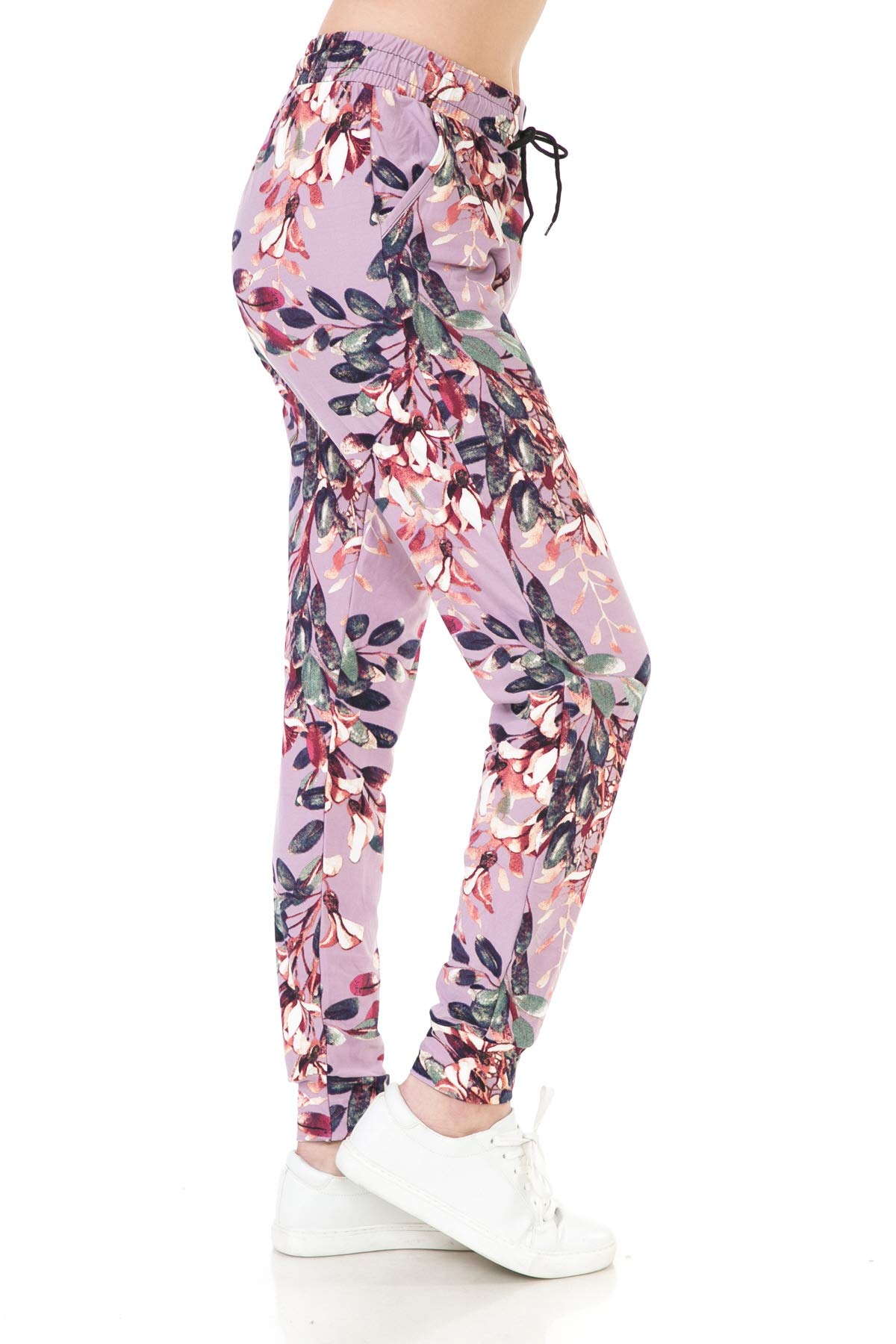 Leggings Depot Women's Popular Print High Waist Premium Jogger Track Pants(S-3X) BAT1