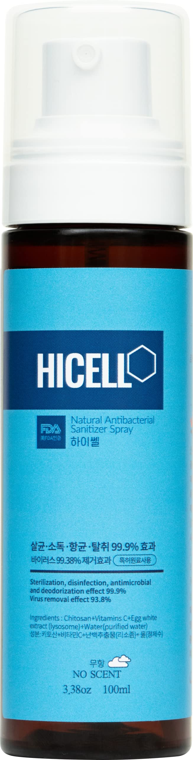 HicellHiCell Hand Sanitizer - 3,38 fl Oz, Alcohol free (Unscented)