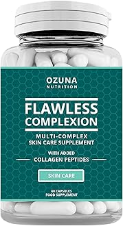 Flawless Clear Skin Supplement for Radiant Complexion | Multi-Complex Formula with Collagen Peptides | Supports Skin Hydration & Elasticity | Unisex | 30-Day Supply