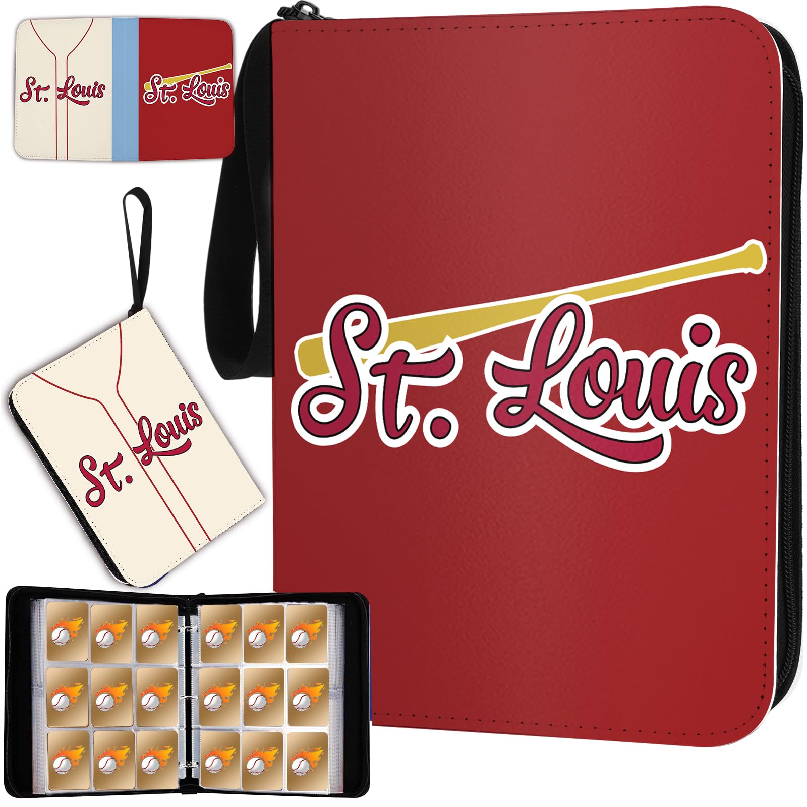 3 ring binder baseball card holders Amazon.com: Baseball Card Binder With Sleeves 400 Pocket, Los Angeles Card  Holder for Trading Cards, Collector Album Sports 3 Ring Binder Storage Book  Folder Organizer for Kids Gift : Office Products main image 1
