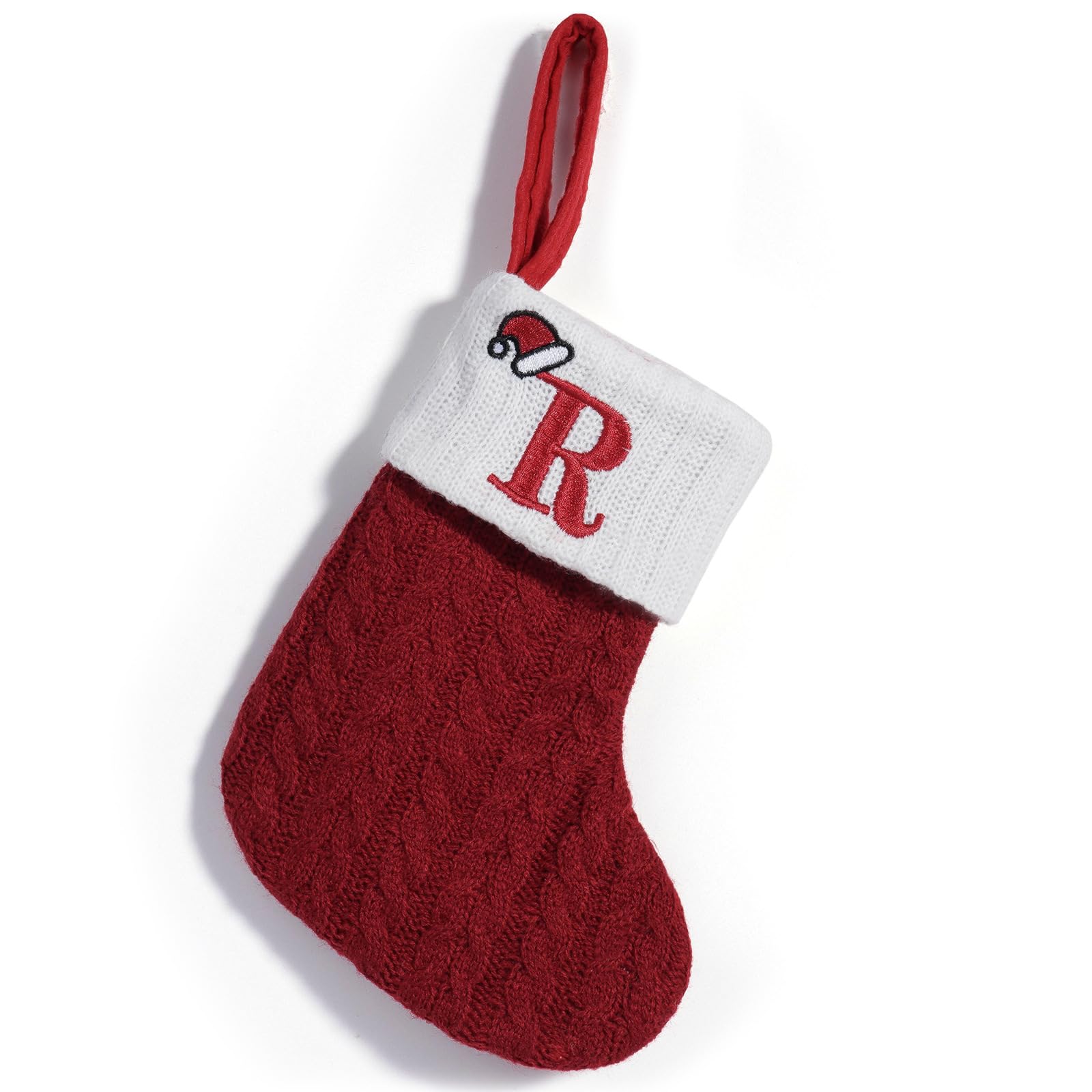 Limtula Individualized Knitted Holiday Alphabets Stocking Decorations User Friendly Sturdy Bags Unique Ornament