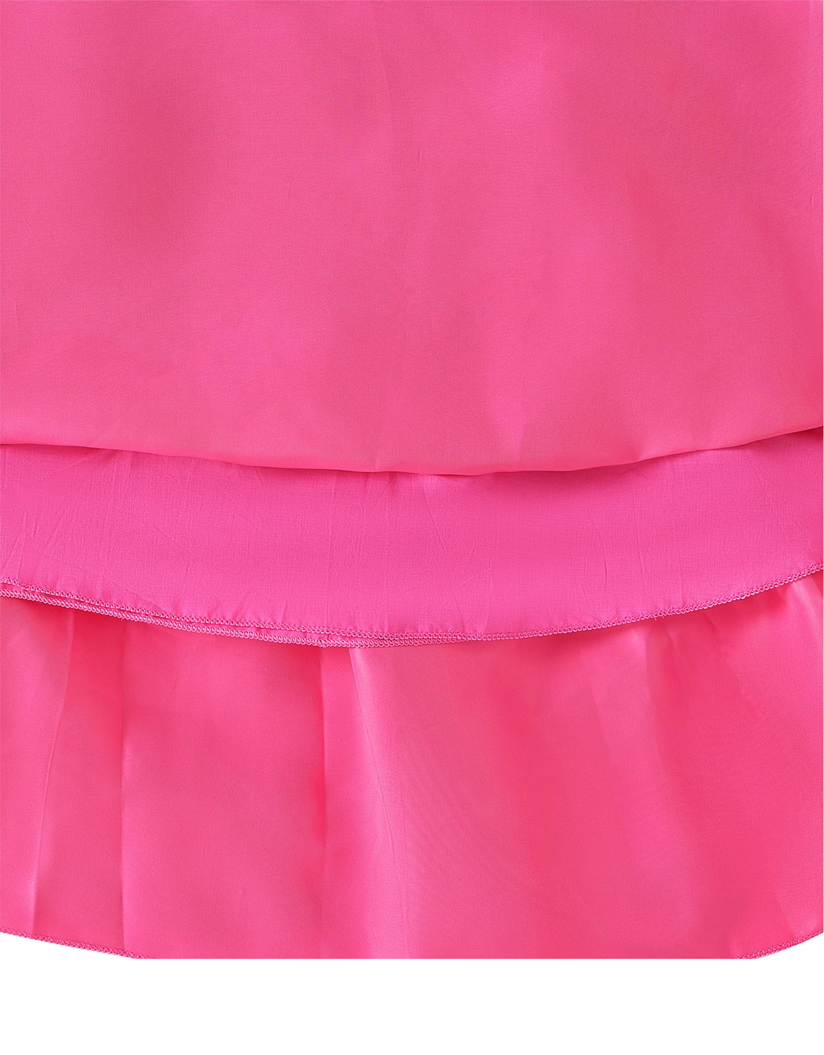 Aoiviss Disfraz de Princesa Rosa para Niña Vestido de Princesa de Encaje Disfraz de Fiesta Cumpleaños con Accesorios 110