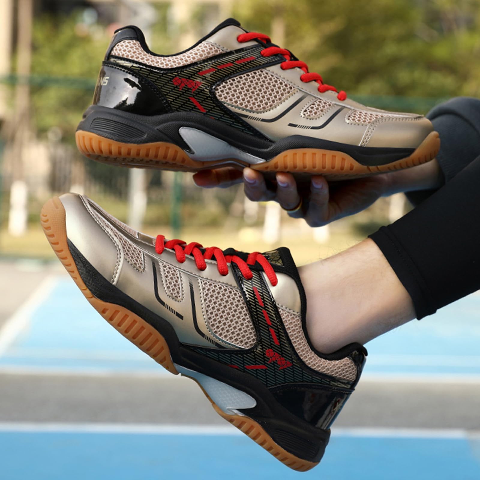 Zapatillas de tenis funcionales, ligeras, transpirables, zapatillas deportivas para mujer y hombre