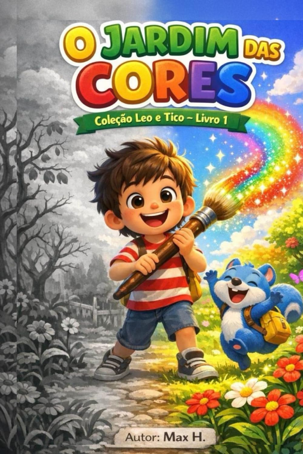 O Jardim das Cores: Coleção Leo e Tico - Livro 1 (Coleção Vila das Descobertas: Aventuras Educativas com Leo e Tico)
