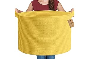 Extra Large Yellow Storage Basket