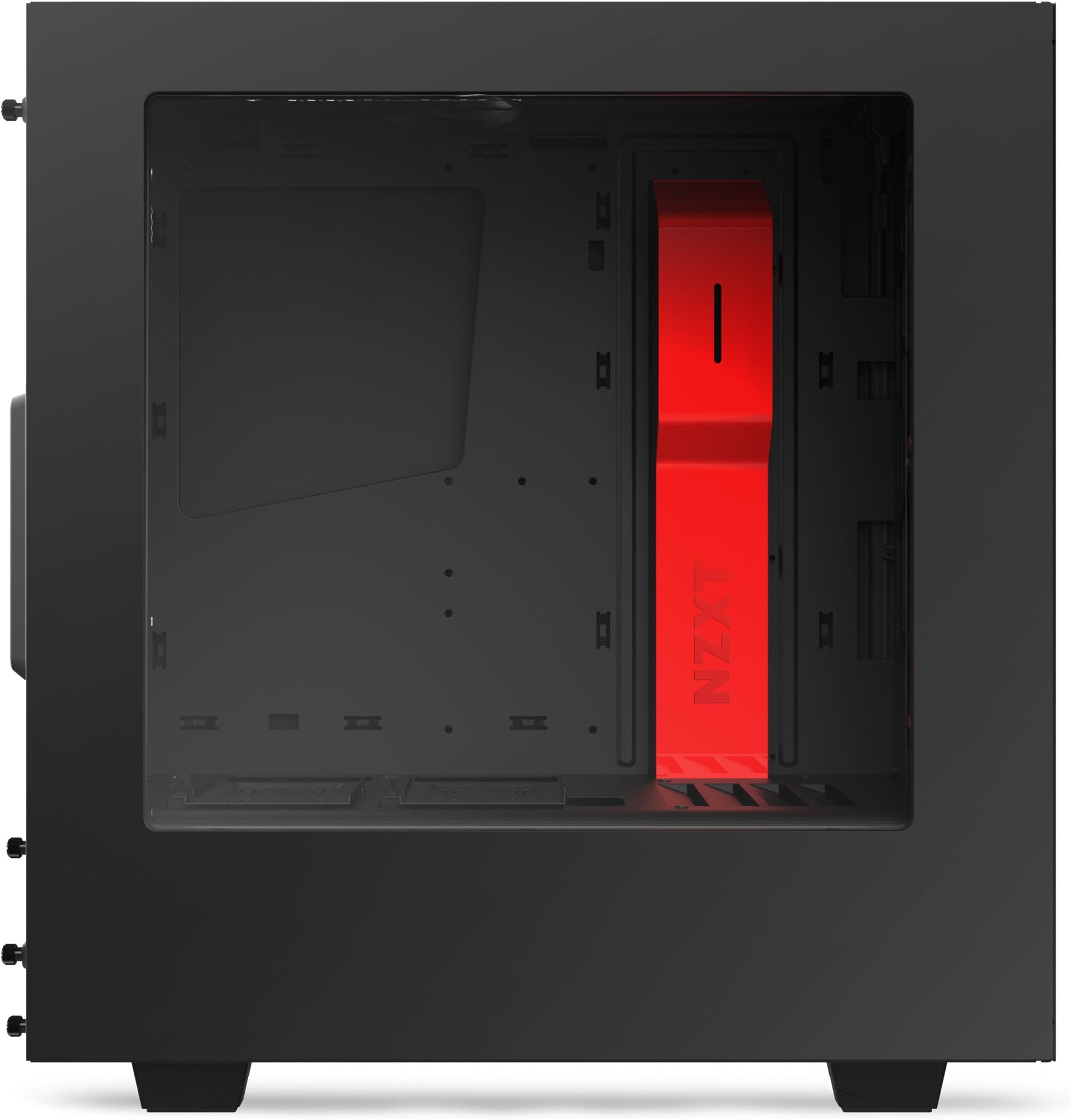 NZXT S340 Mid Tower Case CA-S340MB-GR Matte Black/Red