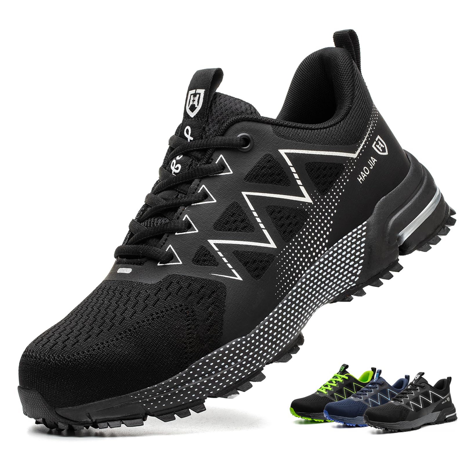 Scarpe Antinfortunistiche Uomo Donna Traspiranti Scarpe di Sicurezza Comodo Scarpe da Lavoro con Punta in Acciaio Scarpe Antiscivolo Lavoro Sportive Scarpe da Ginnastica Leggere