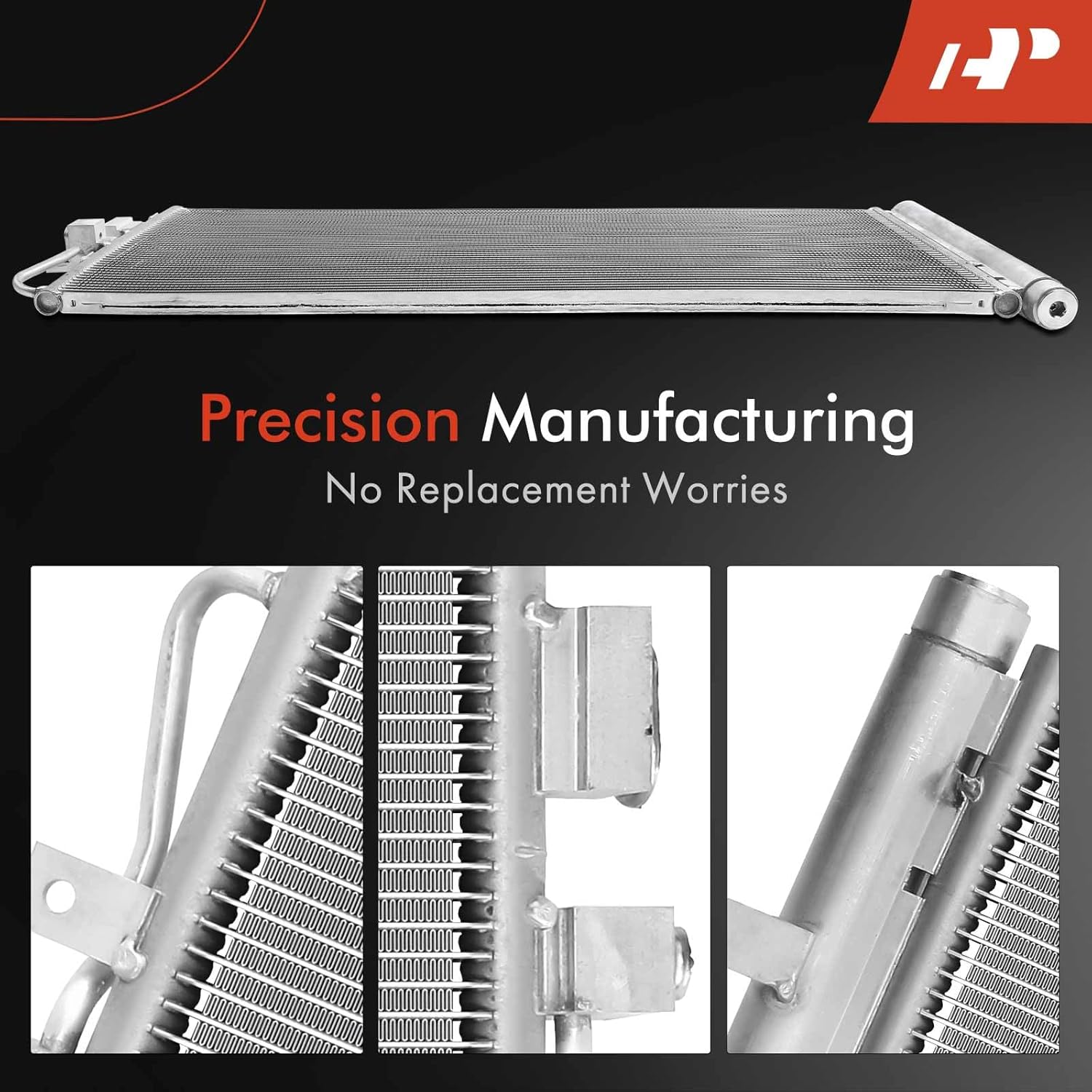 A-Premium A/C Condenser Compatible with 2017 2018 2019 2020 Lincoln MKZ V6 3.0L