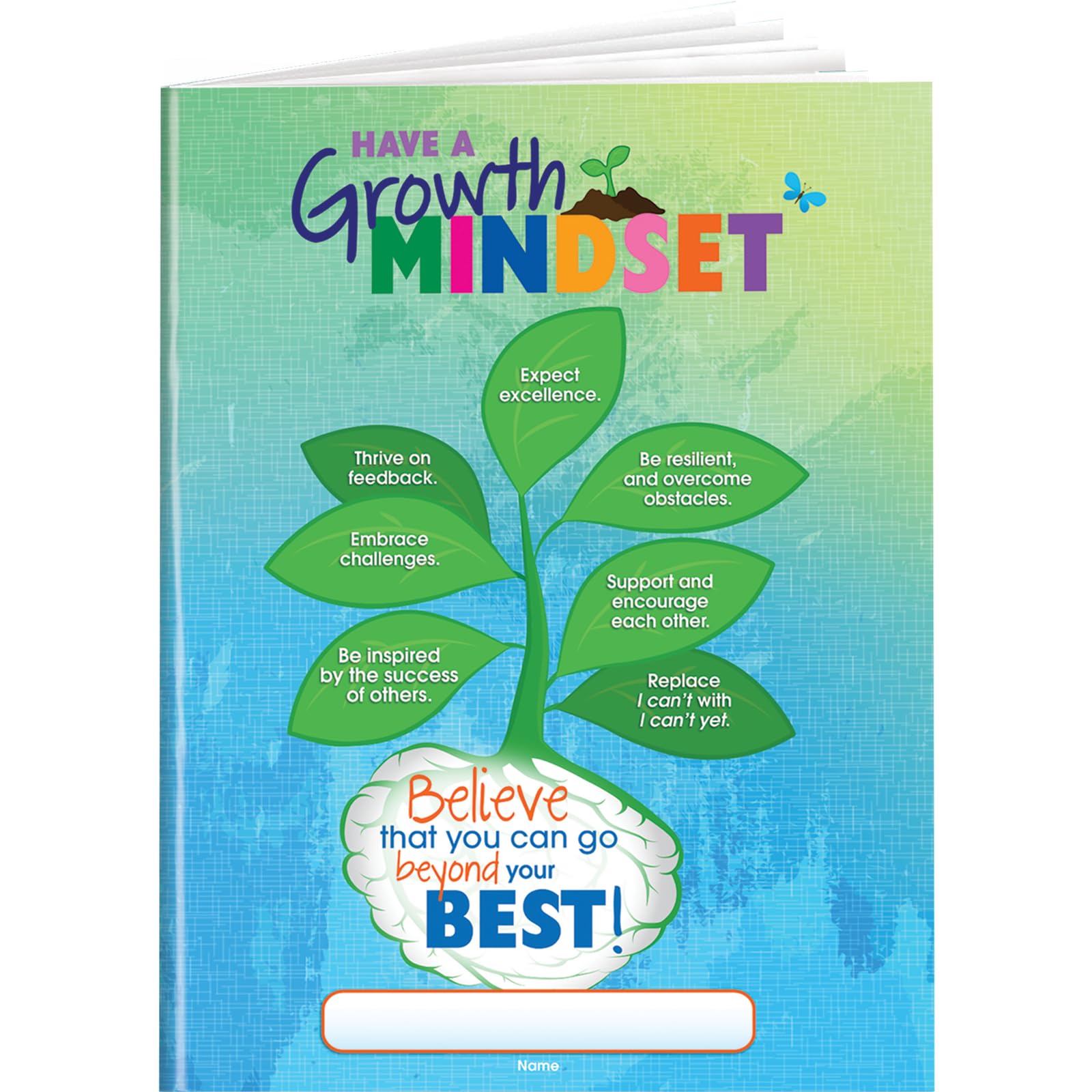 Growth Mindset Journal ligné Really Good Stuff contre le stress