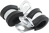 Vista 1 de Allstar Performance ALL18301 Abrazadera de línea de 1/4 pulgadas, paquete de 10