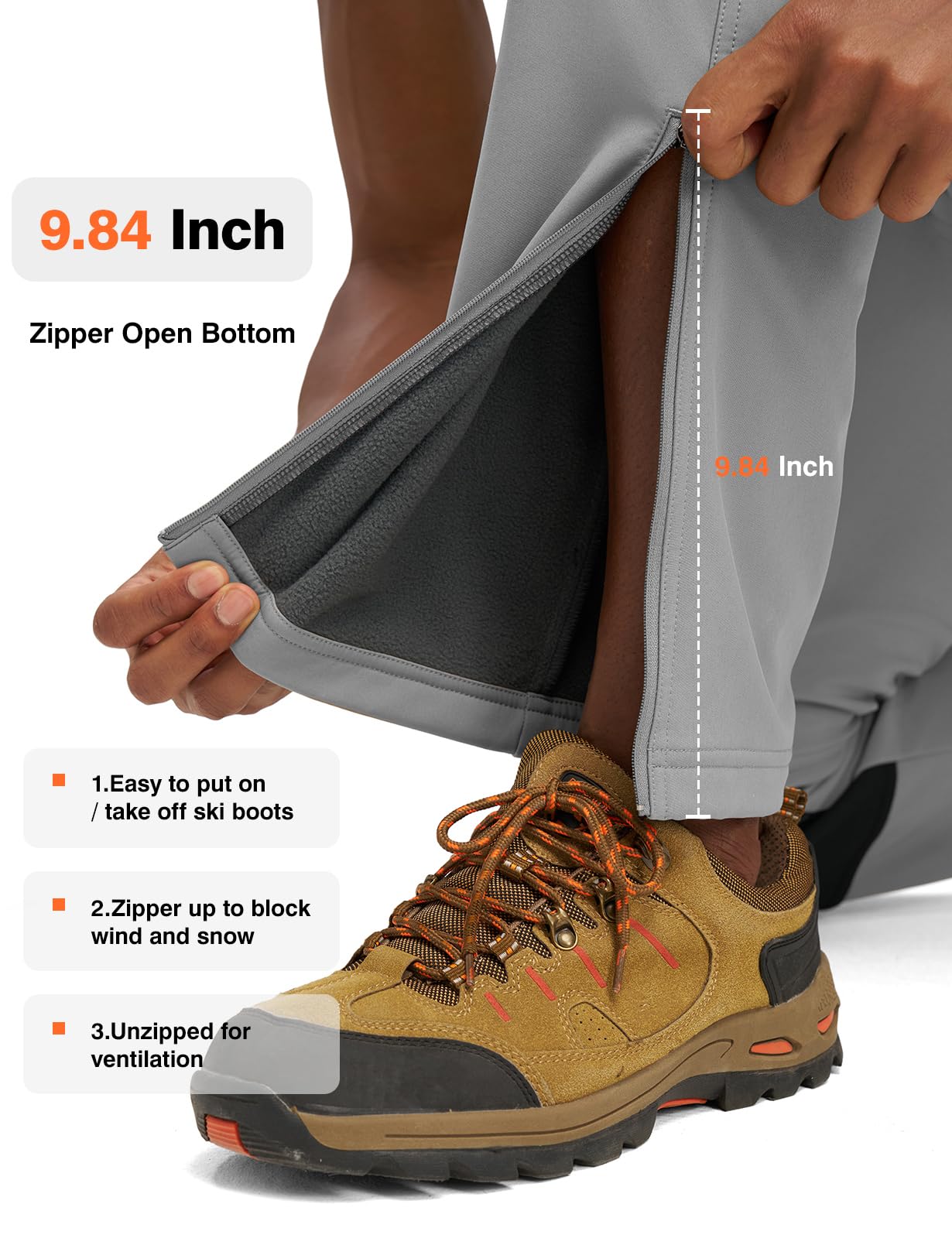 Snapklik.com : Mens Snow Ski Hiking Pants Waterproof Insulated Winter ...