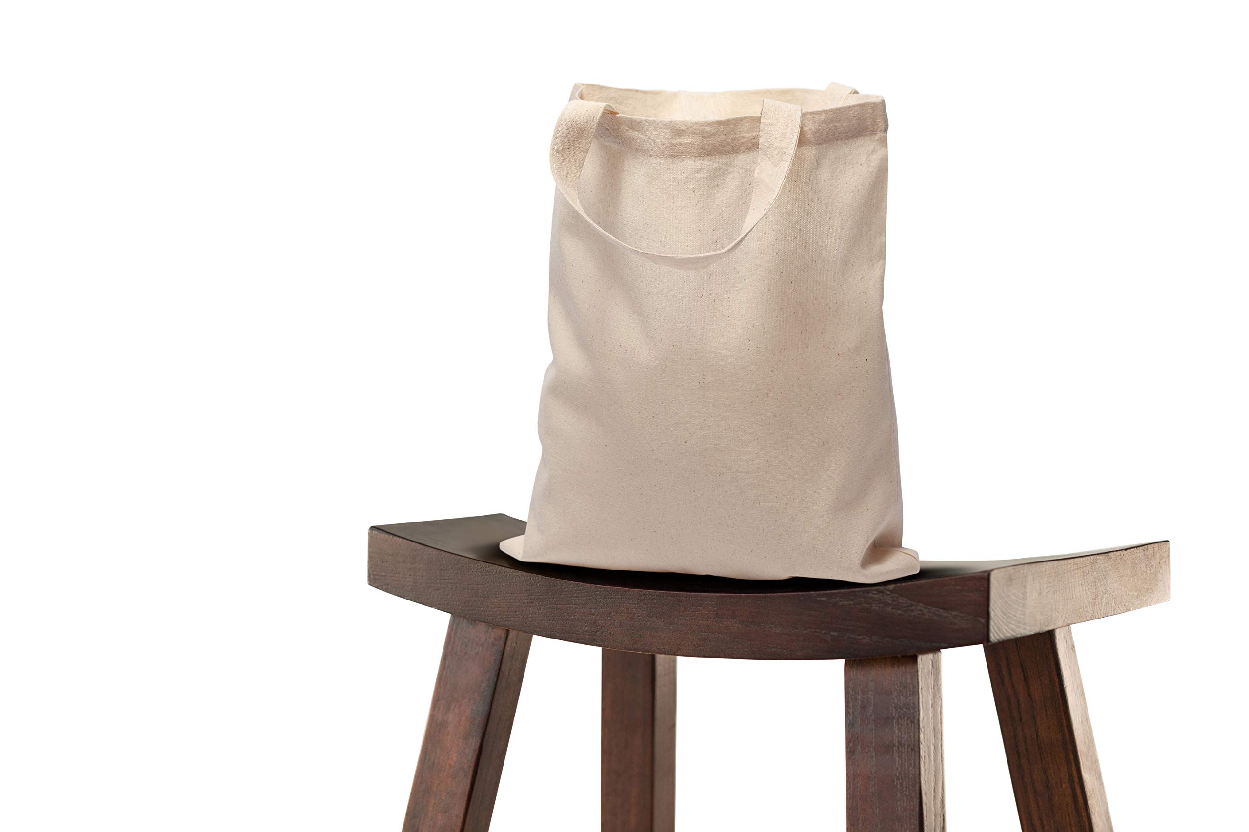 ELES VIDA Lot de 25 sacs en coton 28 x 32 cm - Sac de rangement pour pharmacie - de transport - Sac cadeau - Certifié Öko-Tex - en tissu non imprimé court pour peindre et imprimer
