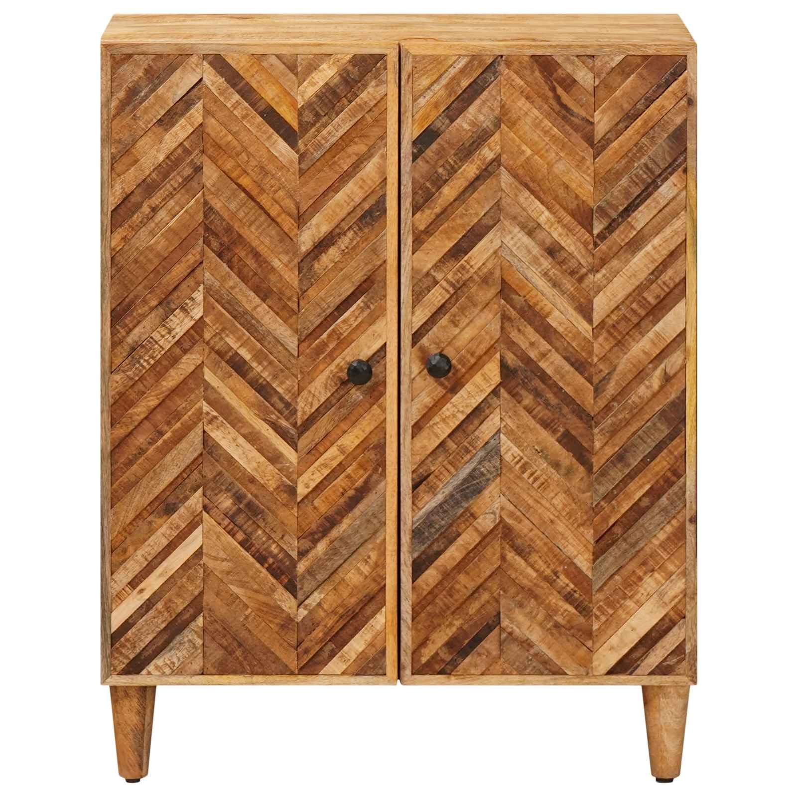 Armario de almacenamiento marrón 60 x 33,5 x 75 cm de mango de madera