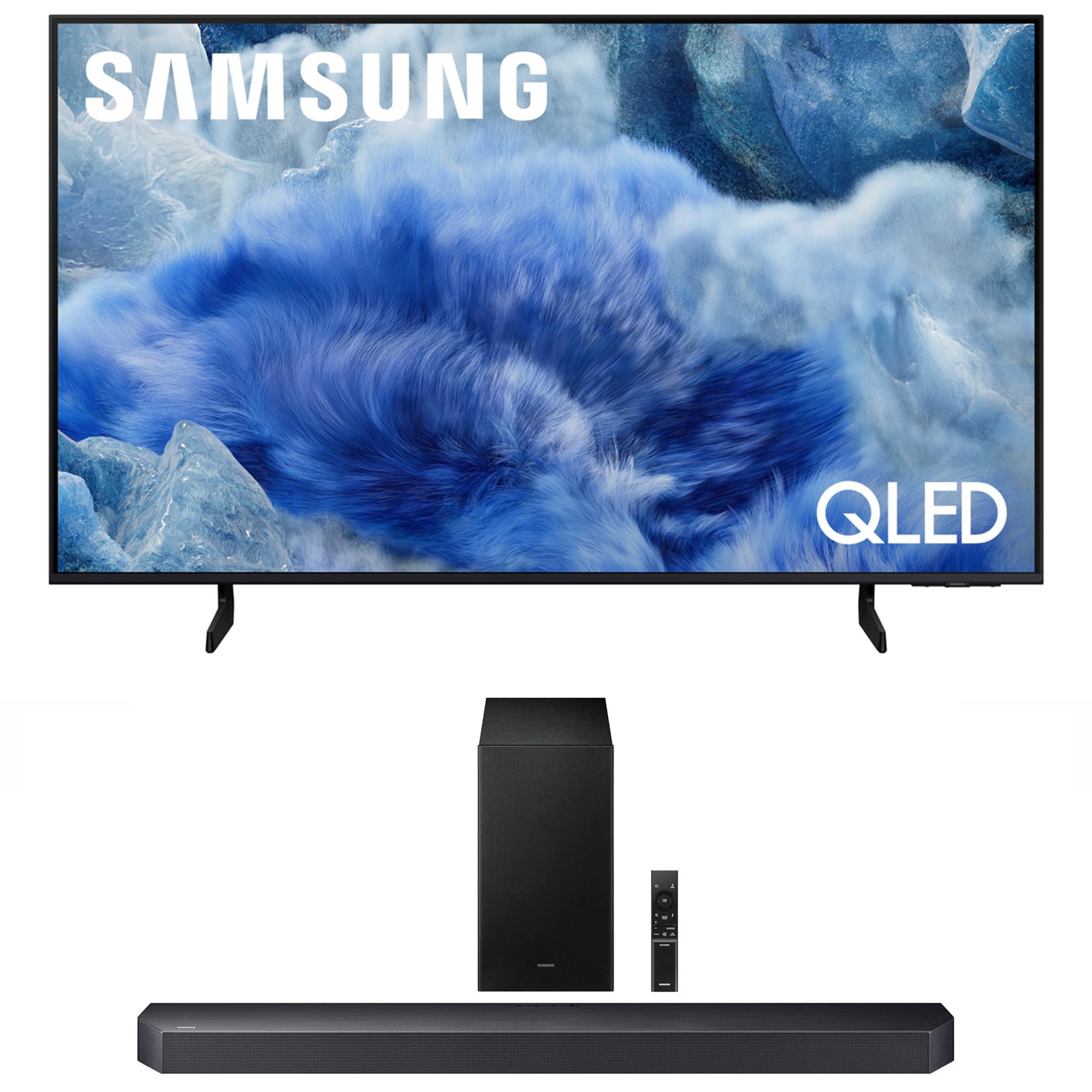 Samsung QN50Q8FAAFXZA 50 Inch Class QLED Q8F 4K Vision AI Smart TV with a HW-Q600F Q Series Soundbar 3.1.2 Ch Sound and Subwoofer (2025)