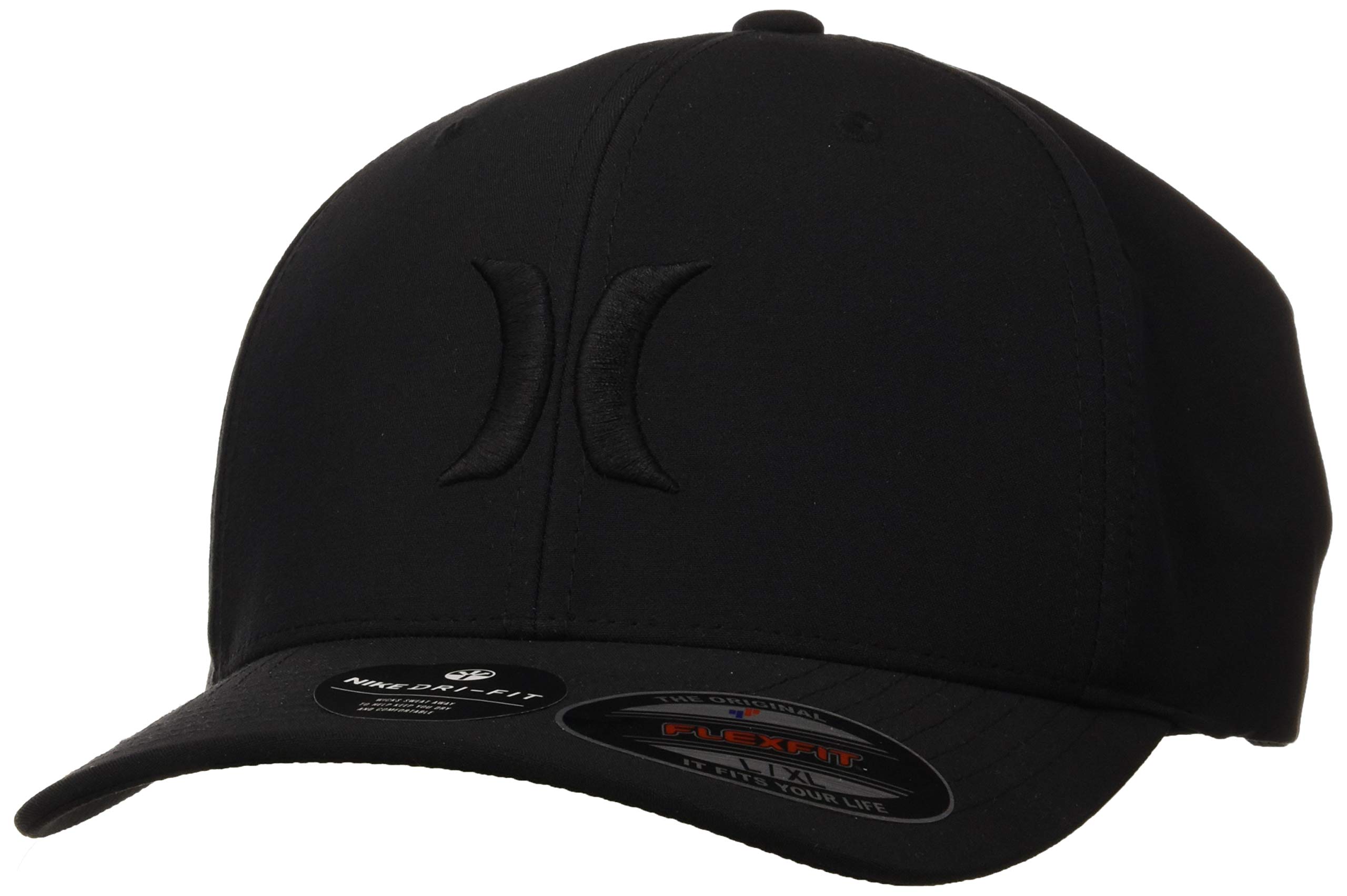 Hurley Mens Baseball Cap, H2O-Dri Stretch Fitted Hat with Curved Bill