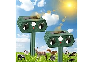 DT616 Solar Ultrasonic Animal Repellent for Rodents, Squirrel and Cats