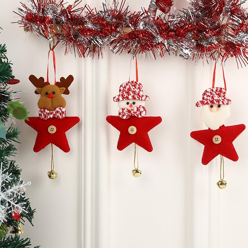 4Pcs Christmas Decorations, Festive Ornaments, Unique Gift Items for Tree Home Office and Holiday Celebration (Multicolor(J) 3PCS) 4Pcs Christmas Decorations, Festive Ornaments, Unique Gift Items for Tree Home Office and Holiday Celebration (Multicolor(J) 3PCS)