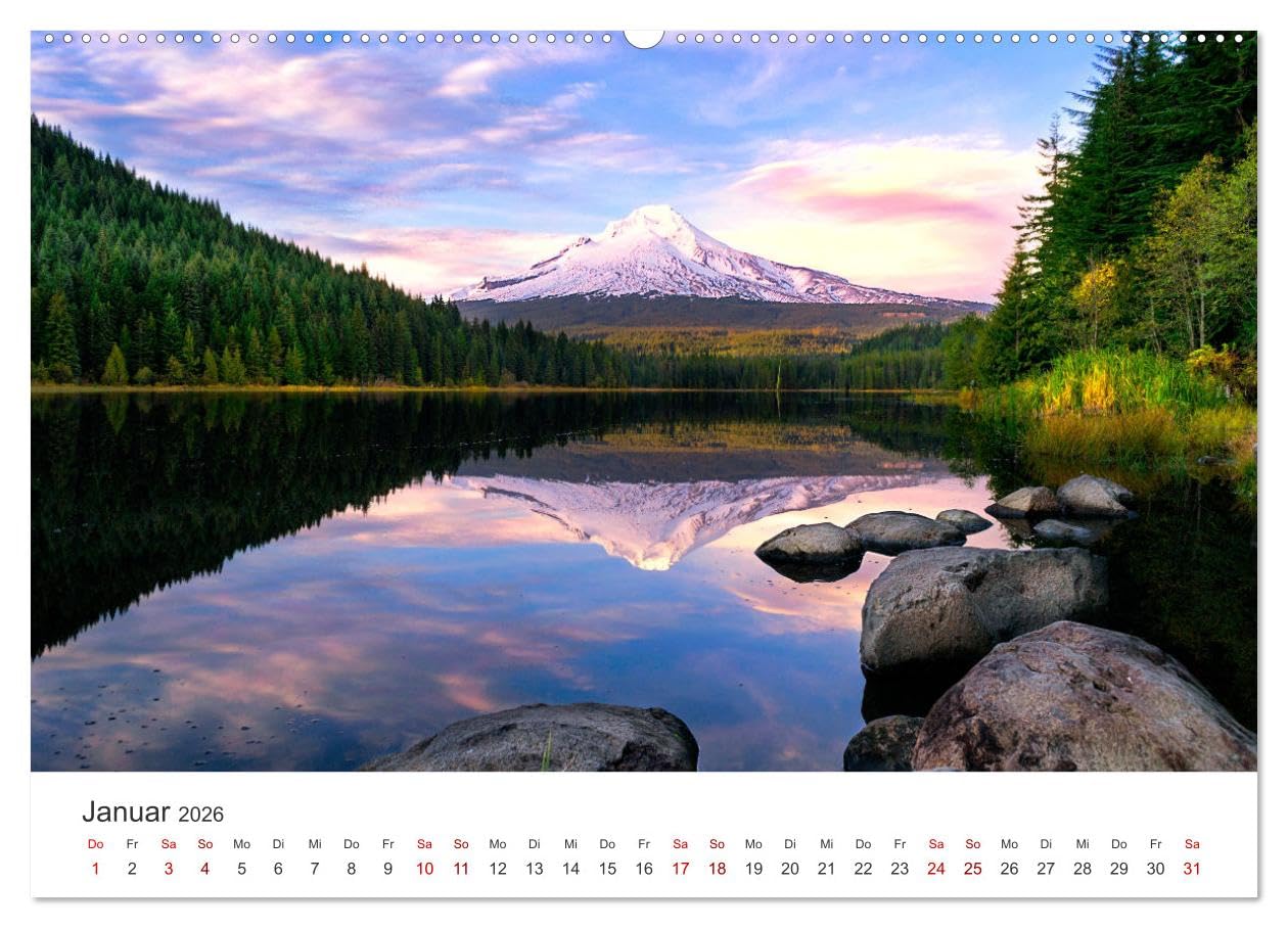 Oregon - Amerikas wunderschöne Westküste (hochwertiger Premium Wandkalender 2026 DIN A2 quer), Kunstdruck in Hochglanz: Natur Pur im Westen Amerikas. (CALVENDO Orte)