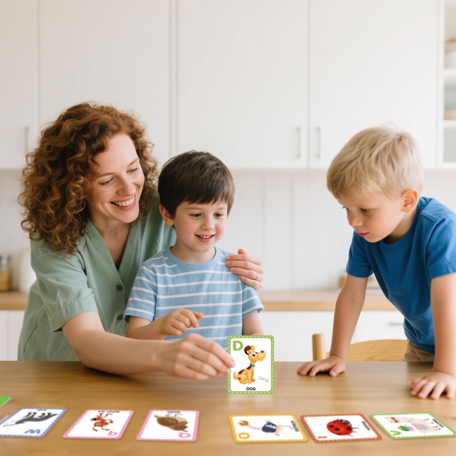 Go Fish,2 Pack Educational Alphabet Go Fish Card Game for Kids 4-8,Toddlers Card Games for Family Game Night Preschool Kindergarten Classroom Travel,Birthday Gifts Stocking Stuffers(Animals&Alphabet)