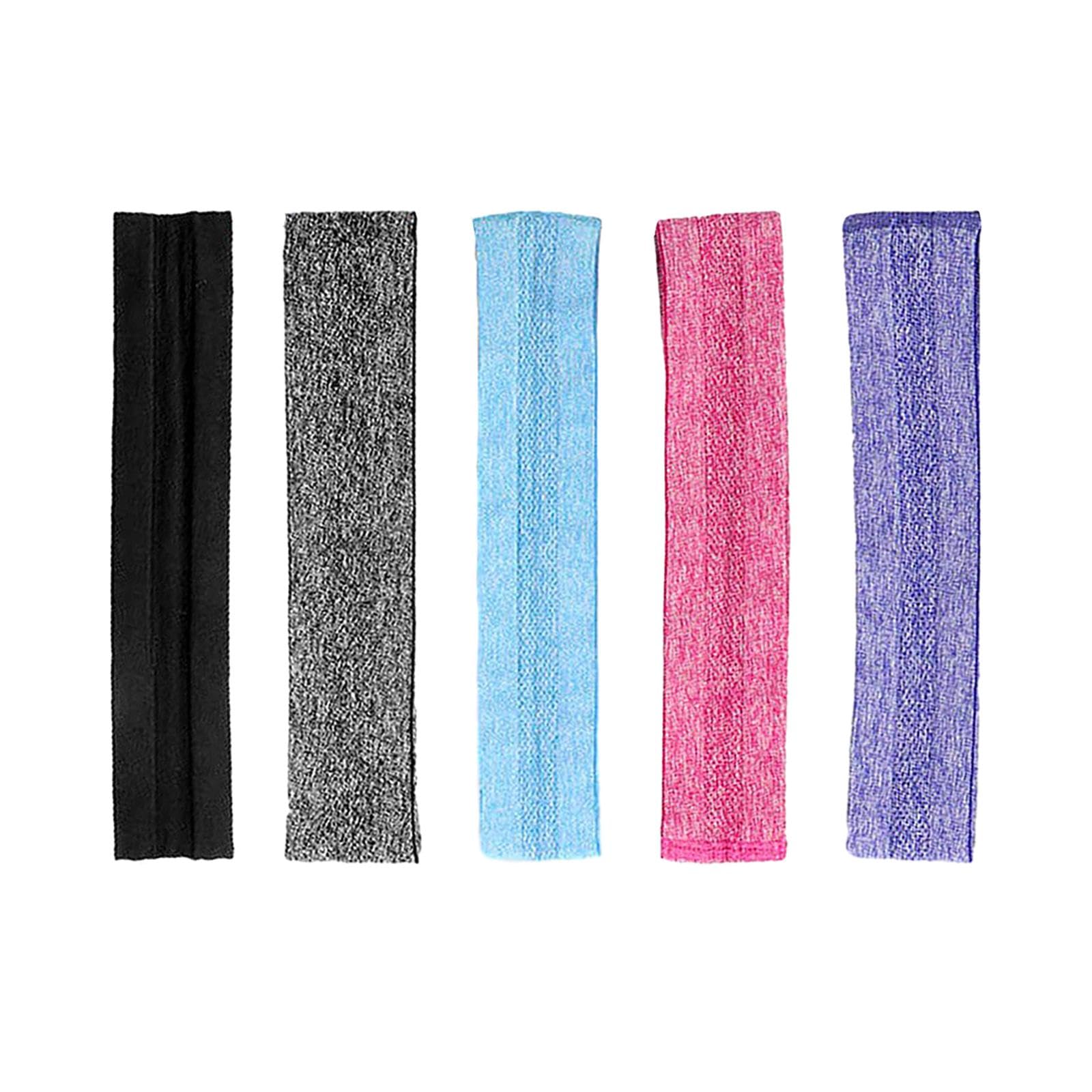 SECRET DESIRE Sweatband Sweat Absorbent Elastic Sports Headbands for Yoga Exercise Climbing Black-image-38