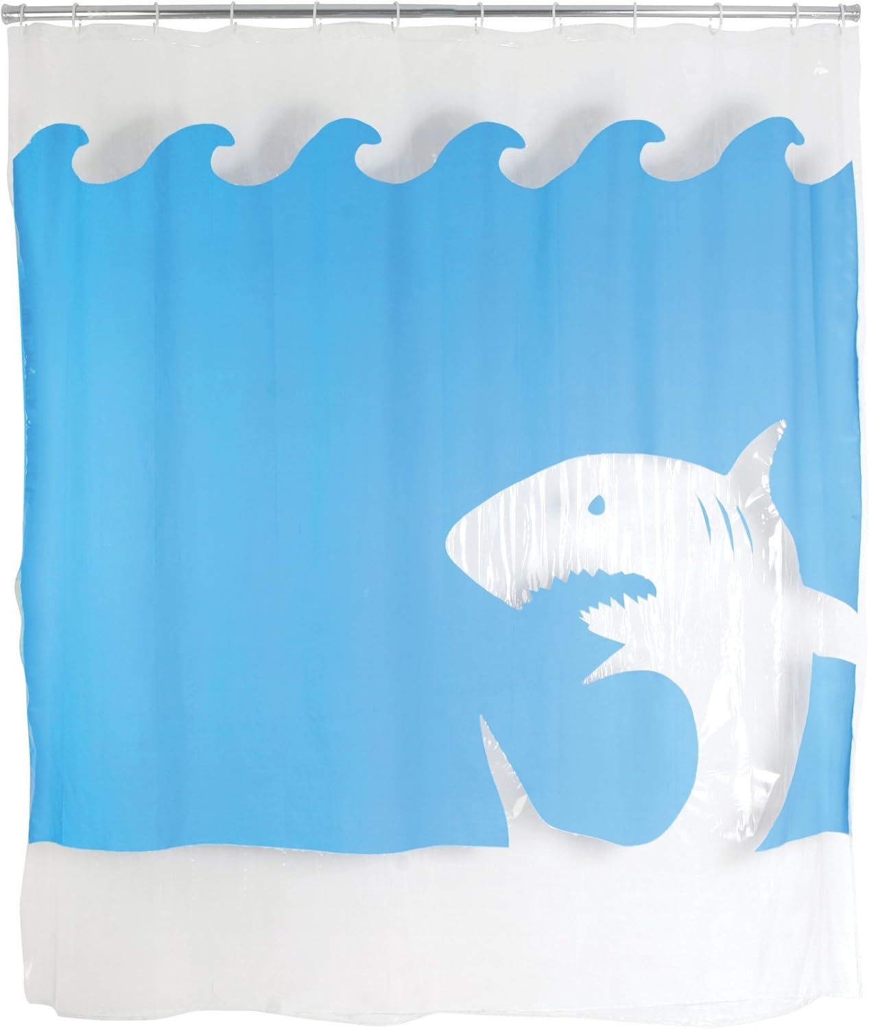 Kikkerland Jaws Shower Curtain, 72Inch by 72Inch Amazon.ca Home