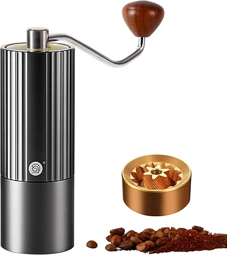Miniatura 7 de Z3 /Z3pro - Molinillo de grano de café, molinillo de mano con rebaba cónica de acero inoxidable CNC de 6 núcleos, posicionamiento de doble