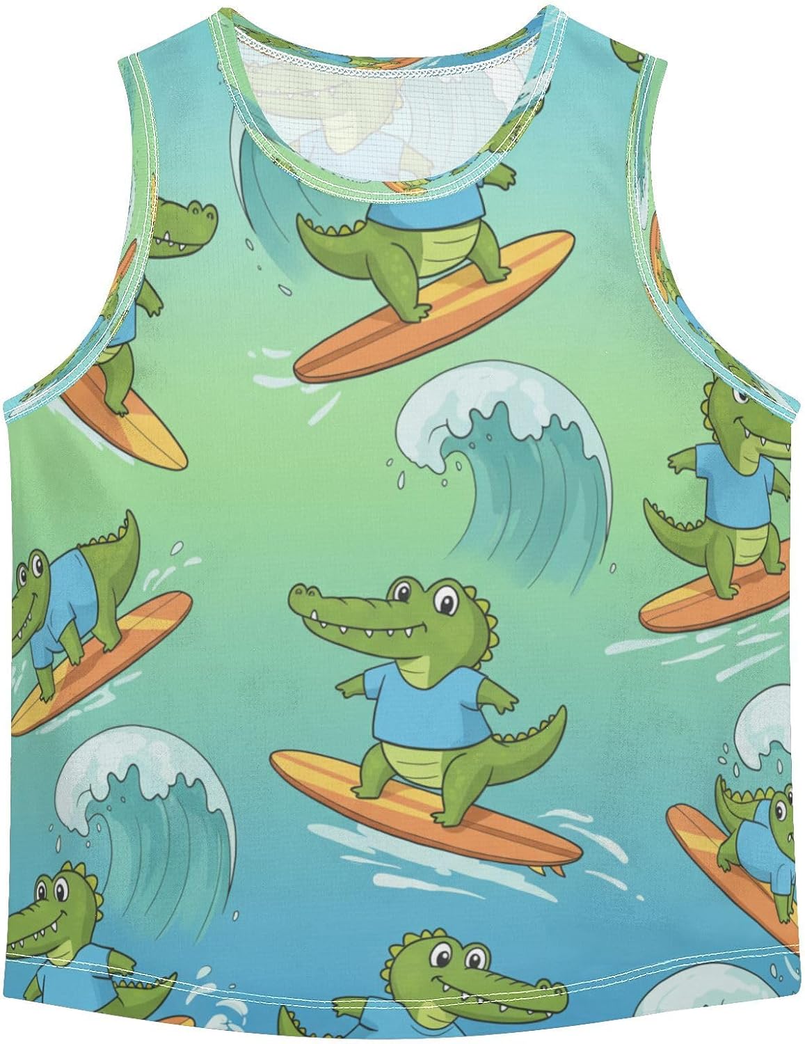 Boys Tank Top Shirt, Sleeveless Round Neck Quick Dry Tank Undershirt for Running, 3-15 Y